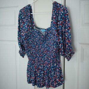 Draper James Medium Peplum, Off the Shoulder Shirt